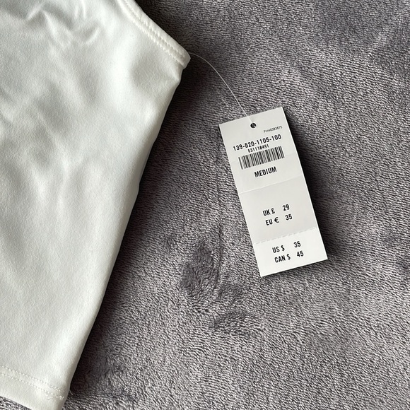 Abercrombie Women’s White Tie Up Crop Tank - Picture 4 of 5